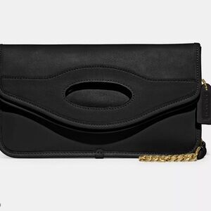 Coach Foldover Cut Out Clutch Crossbody